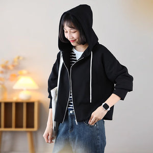 Áo khoác nỉ dài tay có mũ khóa kéo - NU9131