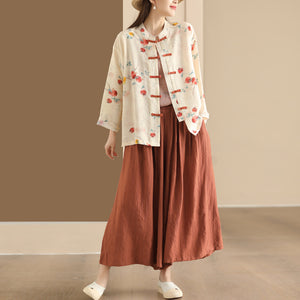 Quần baggy linen lưng thun ống rộng oversize - Q213