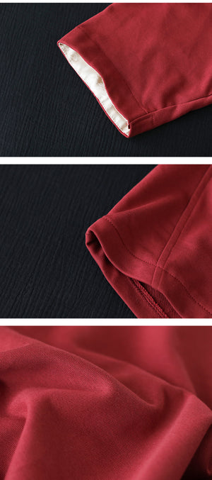 Áo T-shirt ngắn tay cổ tròn hoa văn ô vuông - NU10117