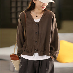 Áo khoác linen dài tay - A1041