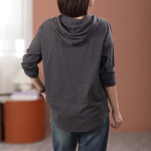 Áo hoodies dài tay khuy cài không túi - NU9168