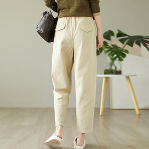 Quần baggy lưng cao thun ống đứng - NU9873