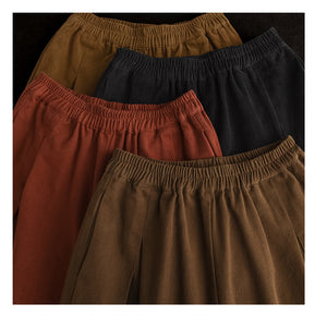 Quần baggy lưng thun ống côn xếp ly - NU9719