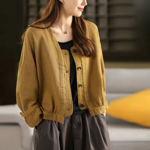 Áo khoác linen dài tay - A1041