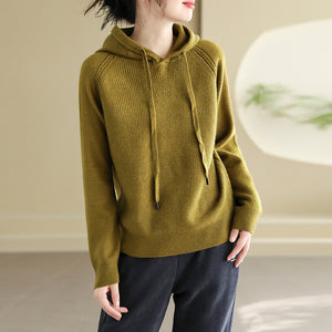 Áo hoodies len dài tay kiết lót khuỷu tay - NU9703