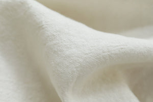 Quần baggy linen lưng thun hai túi chéo tua rua - NU10211