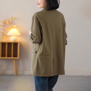 Áo khoác blazer dài tay túi sau kiểu hai khuy - NU9125