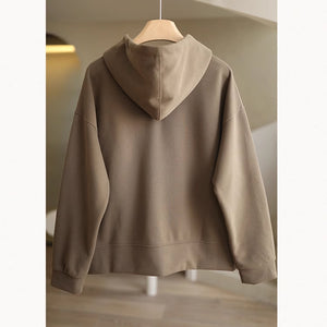 Áo hoodies dài tay khóa kéo hai túi chéo - NU9172
