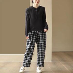 Quần baggy caro - Q283