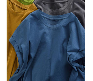 Áo T-shirt sát nách cổ tròn đơn sắc - A822