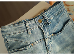 Quần baggy denim ống đứng hai túi ngang - NU9744
