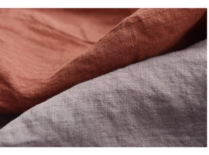 Áo sơ mi linen ngắn tay cánh dơi một khuy vải - NU8935