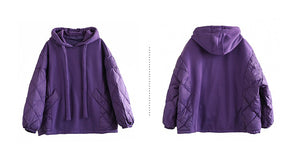 Áo hoodies nỉ dài tay hai túi chéo trần bông - NU9425