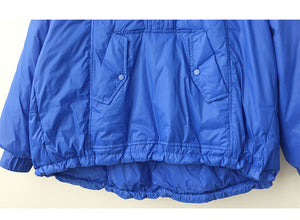 Áo hoodies lông vũ dài tay hai túi chéo khuy cài - NU9438