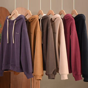 Áo hoodies nỉ dài tay thêu chữ minmin - NU9483