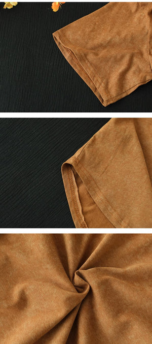 Áo T-shirt ngắn tay cổ tròn in cô gái tóc xù - NU10066