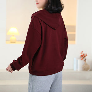 Áo hoodies dài tay kiểu hai lớp  một màu - A578