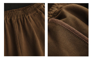 Quần baggy lưng thun ống côn xếp ly - NU9719