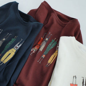 Áo T-shirt dài tay in hình - A1045