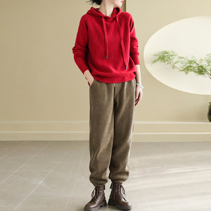 Áo hoodies len dài tay kiết lót khuỷu tay - NU9703