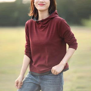 Áo hoodies dài tay kiểu cổ đứng khuy bấm - A554