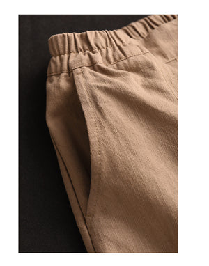 Quần baggy lưng thun ống rộng khuy cài kiểu xếp ly - NU9732
