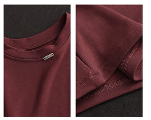 Áo T-shirt dệt kim dài tay cổ tròn lót nhung - NU9448