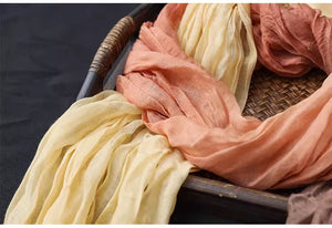 Khăn quàng linen nhuộm gradient retro - NU9286