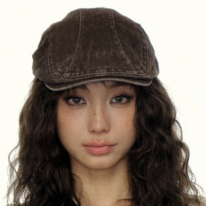 Mũ denim Newsboy retro - M008