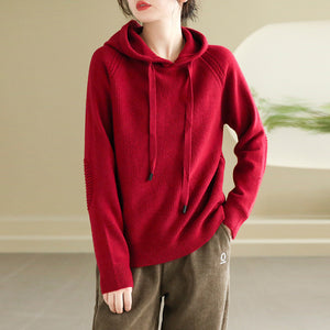 Áo hoodies len dài tay kiết lót khuỷu tay - NU9703