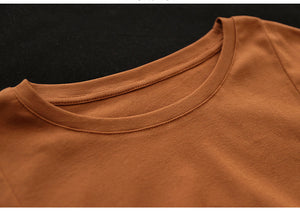 Áo T-shirt ngắn tay cổ tròn đính C - NU9834