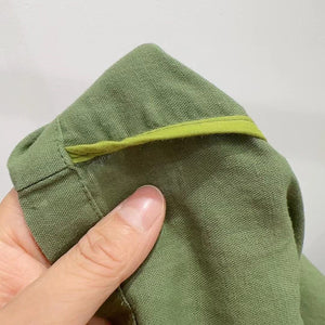 Quần baggy linen lưng thun ống rộng đơn sắc - NU10195