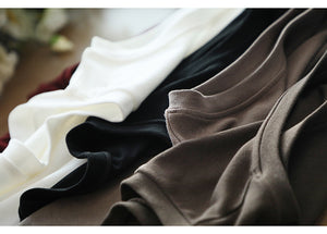 Áo T-shirt sát nách cổ tròn một màu - NU9758