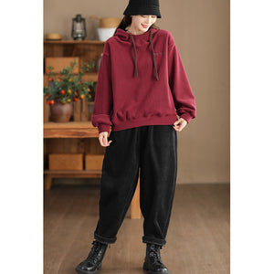 Áo hoodies nỉ dài tay thêu chữ minmin - NU9483