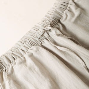 Quần baggy linen lưng thun dây rút ống đứng túi chéo - Q268