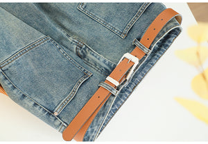 Quần baggy denim ống đứng hai túi vuông - NU9745