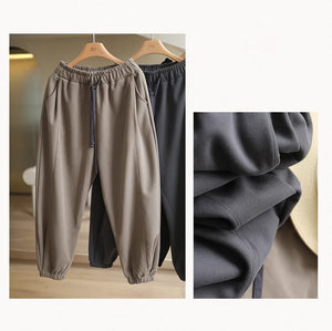 Quần baggy lưng thun ống côn bo chun hai túi chéo - NU9187