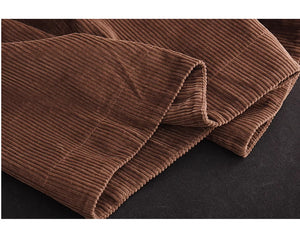 Quần baggy nhung lưng thun dây rút ống rộng - NU9294