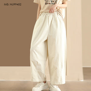 Quần baggy lưng thun khuy cài hai túi chéo - NU9945