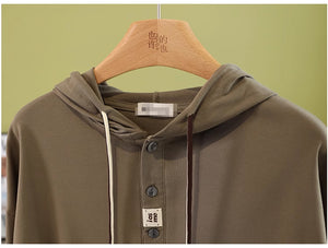 Áo hoodies dài tay khuy cài không túi - NU9168