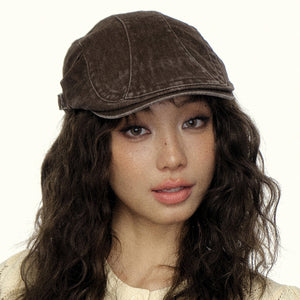 Mũ denim Newsboy retro - M008