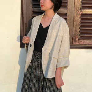 Áo khoác blazer dài tay hai túi vuông một khuy - NU9166