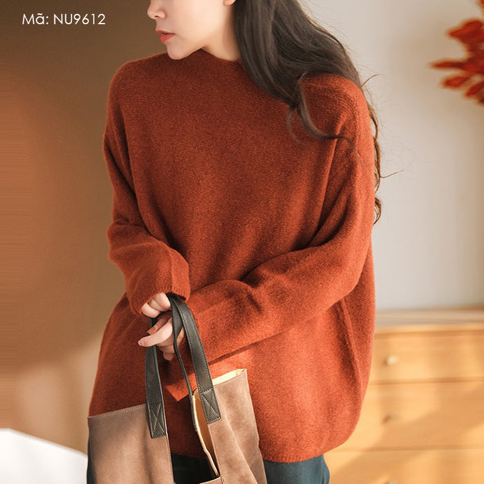 Áo len cashmere dài tay cổ lọ đơn sắc - NU9612
