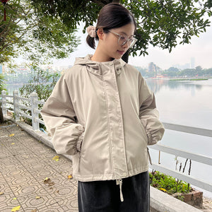 Áo khoác dài tay có mũ hai túi chéo - NU9471