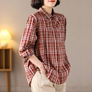 Áo sơ mi dài tay cổ đức kẻ sọc vạt mullet - NU8241