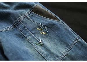 Quần baggy denim retro thêu dấu mũi tên - NU8207