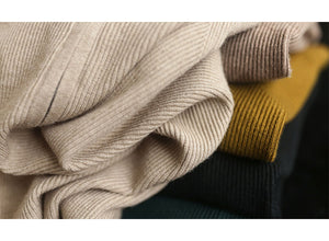 Áo hoodies dệt kim dài tay một màu khóa kéo - NU7952