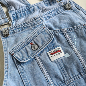 Quần baggy yếm denim kiểu vẩy sơn - NU8308
