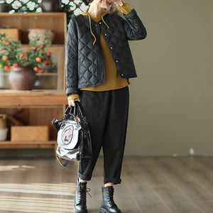 Quần baggy retro lưng thun hai túi lớn - NU7816
