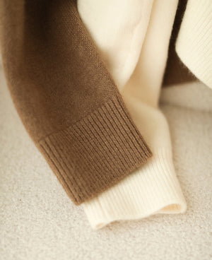 Áo hoodies len cashmere dài tay khóa kéo - NU8117